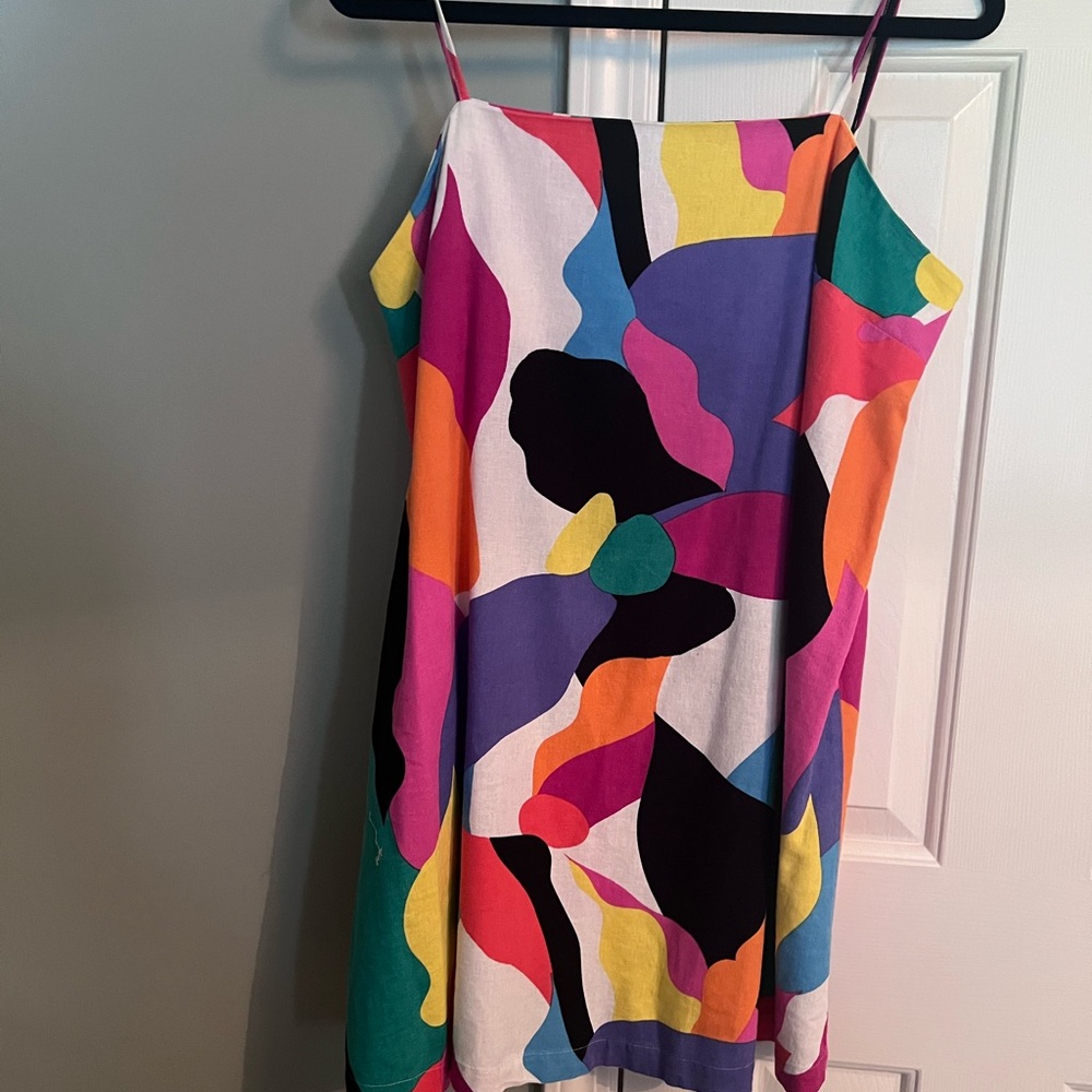 A New Day Colorful Abstract Mini Dress